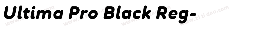 Ultima Pro Black Reg字体转换